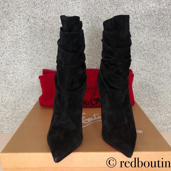 👠SOLD Christian Louboutin Ishtar 100mm suede boot - Picture 4 of 8
